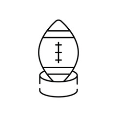Rugby vector icon