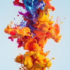 Captivating surreal abstract image showcasing a hypnotic display of deeply pigmented