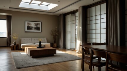 Living room in a country style house