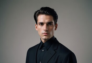 Obraz premium Man in suit on clean background