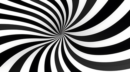 Ray twist light. Black color strips wavy isolated on white background. Radial waves line. Pattern curved. Comic spinning. Effect curves rays. Abstract stripe. Twisted design. Generative Ai