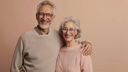 The Smiling Elderly Couple