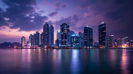 Fototapeta premium 韓国の釜山の街並みイメージ03