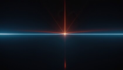 Beautiful light flares. Glowing streaks on dark background