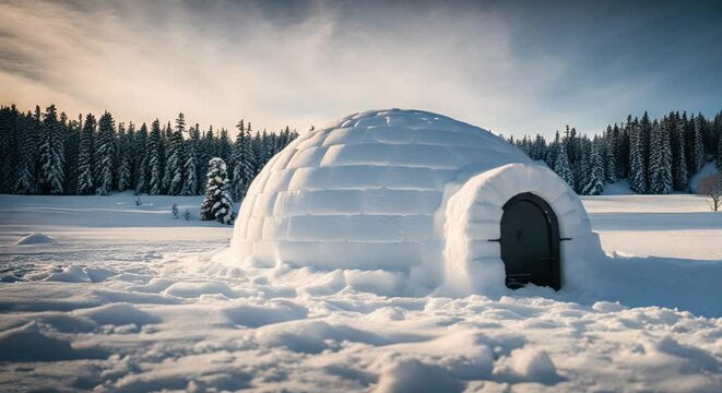 igloo in the snow