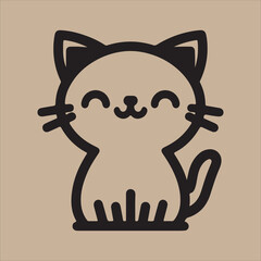 cute cat art vector illustrator