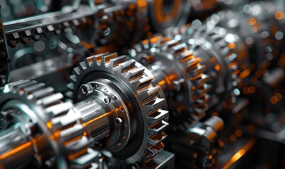Gears and mechanisms mesh seamlessly in industrial machinery design, driving production forward.