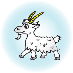 illustration of a goat
