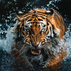 tiger in water