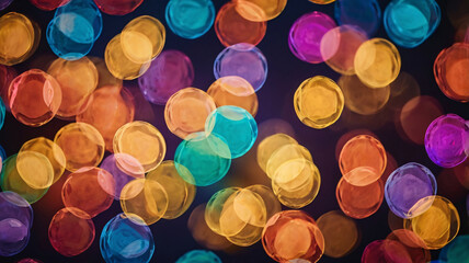 multicolor abstract party themed bokeh background