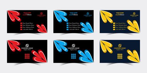 Professional Modern Creative and Clean Corporate company visiting Business Card design Template