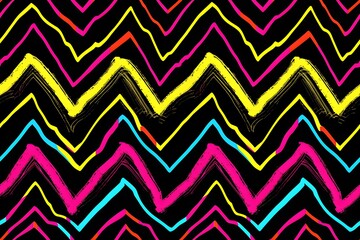 Abstract Colorful Zigzag Pattern