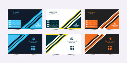 Professional Modern Creative and Clean Corporate company visiting Business Card design Template