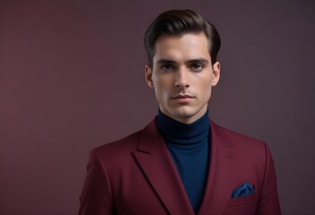 Obraz premium Man in suit on clean background