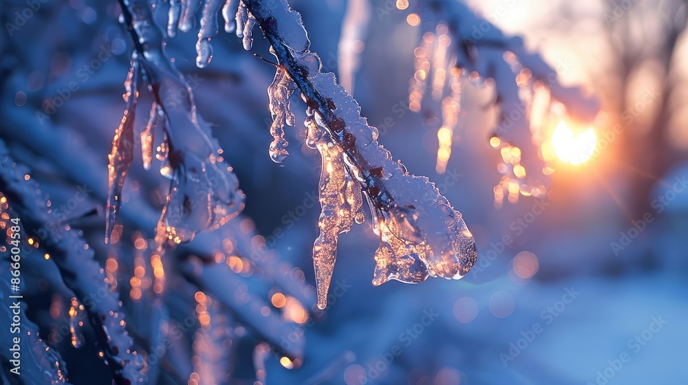 Canvas Prints icicles on the roof