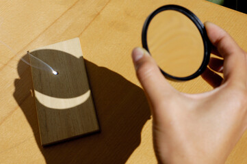 Starting Fire With Magnifying Glass