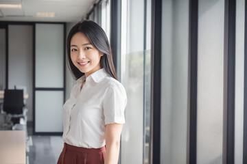 Obraz premium 働く日本人女性