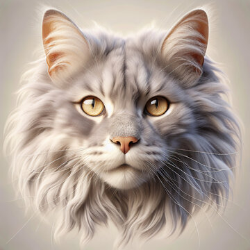 head of a persan cat 