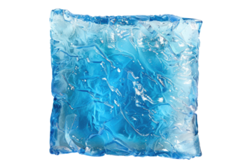 Injury ice pack for relief isolated on transparent background