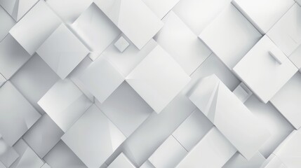 Fototapeta premium A background based on a geometric rhombus (diamond) shape in white and light gray.