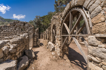ruins of the historic city of olympos