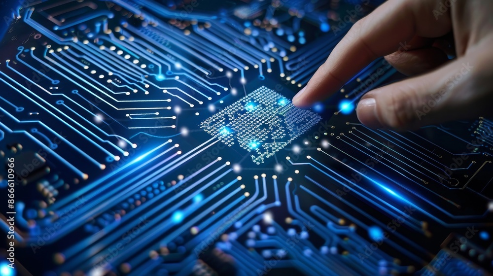 Poster stock (ai) with deep learning and data mining and other modern computer technologies ui.
