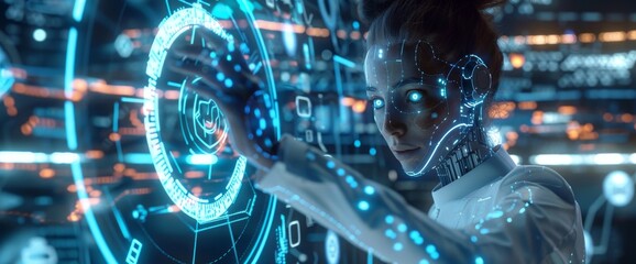 A digital world metaverse for smart cities using 3D AI, security, power, and energy technology futuristic interfaces, and 3D city interfaces.