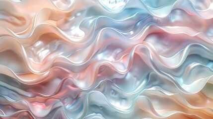 Fototapeta premium Abstract pearl background with lustrous nacre mother of pearl cloud blur with prism colours