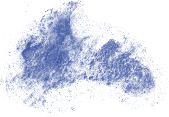 Color powder, dirt cloud explode smoke cloud, a soft dust explode cloudy on transparent png.