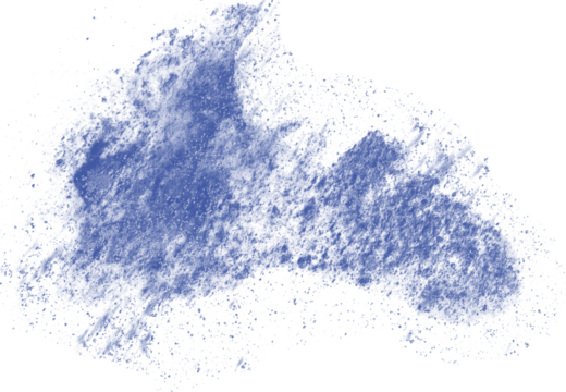 Color powder, dirt cloud explode smoke cloud, a soft dust explode cloudy on transparent png.