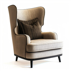 armchair isolated on white background