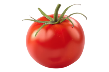 Realistic tomato isolated on transparent background