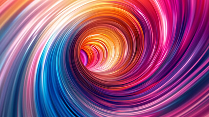 Obraz premium Vivid Abstract Swirl of Colorful Light Trails Creating a Dynamic and Energetic Visual Effect