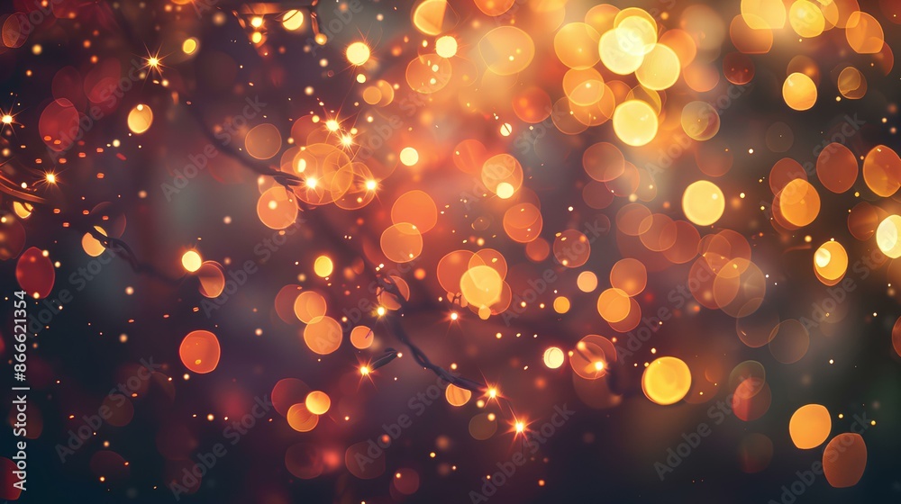 Sticker bokeh light lights golden