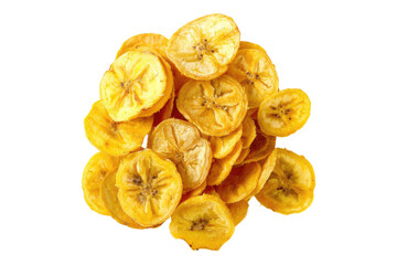 Savory symphony plantain chips isolated on transparent background