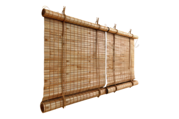Of set of bamboo blinds of shades isolated on transparent background