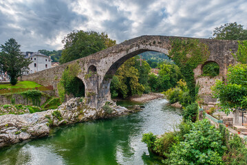Cangas de Onís is a municipality, parish of the same homonymous municipality, of which it is the capital, in the Principality of Asturias, Spain.