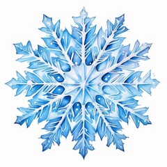 Watercolor Snowflake.