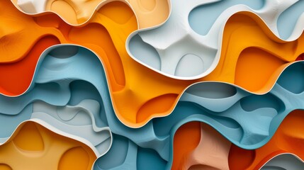 A collection of abstract shapes and textures representing the diversity and uniqueness of human experiences.