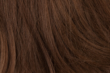 Long human brown hair background texture close up