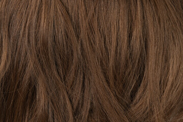Long human brown hair background texture close up