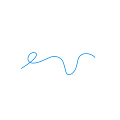 strands of blue thread
