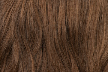 Long human brown hair background texture close up