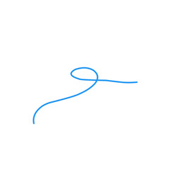 strands of blue thread