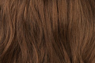Long human brown hair background texture close up