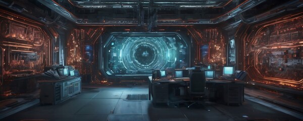 Scifi digital artwork in very high resolution