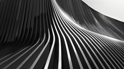 Lines of abstract architecture in the background. Detail of modern architecture