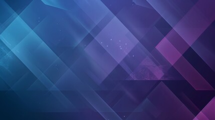 With a geometric panel on a blue purple background