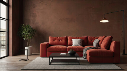 living interior with sofa