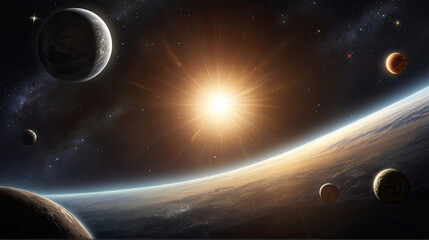 Obraz premium earth and space